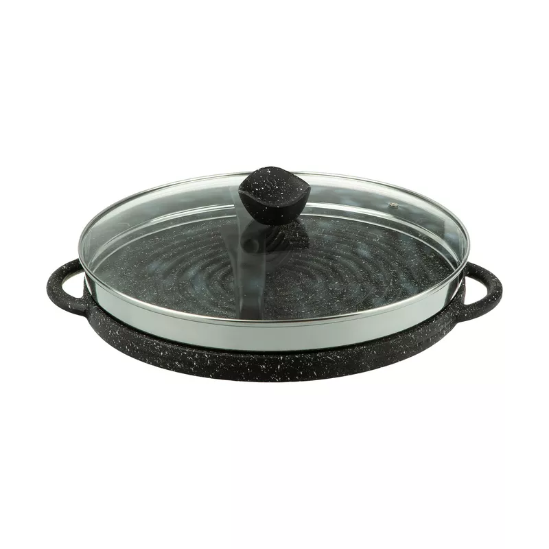 تابه گریل چدنی نالینو مدل دنیلی با درب سایز 34 تابه گریل چدنی نالینو مدل دنیلی با درب سایز 34