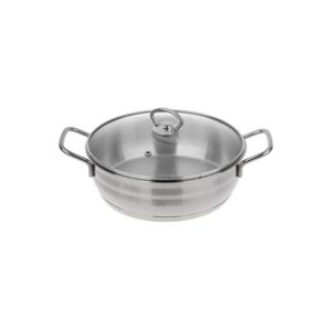 تاوه دودسته سایز 24 استیل دستی لوکس